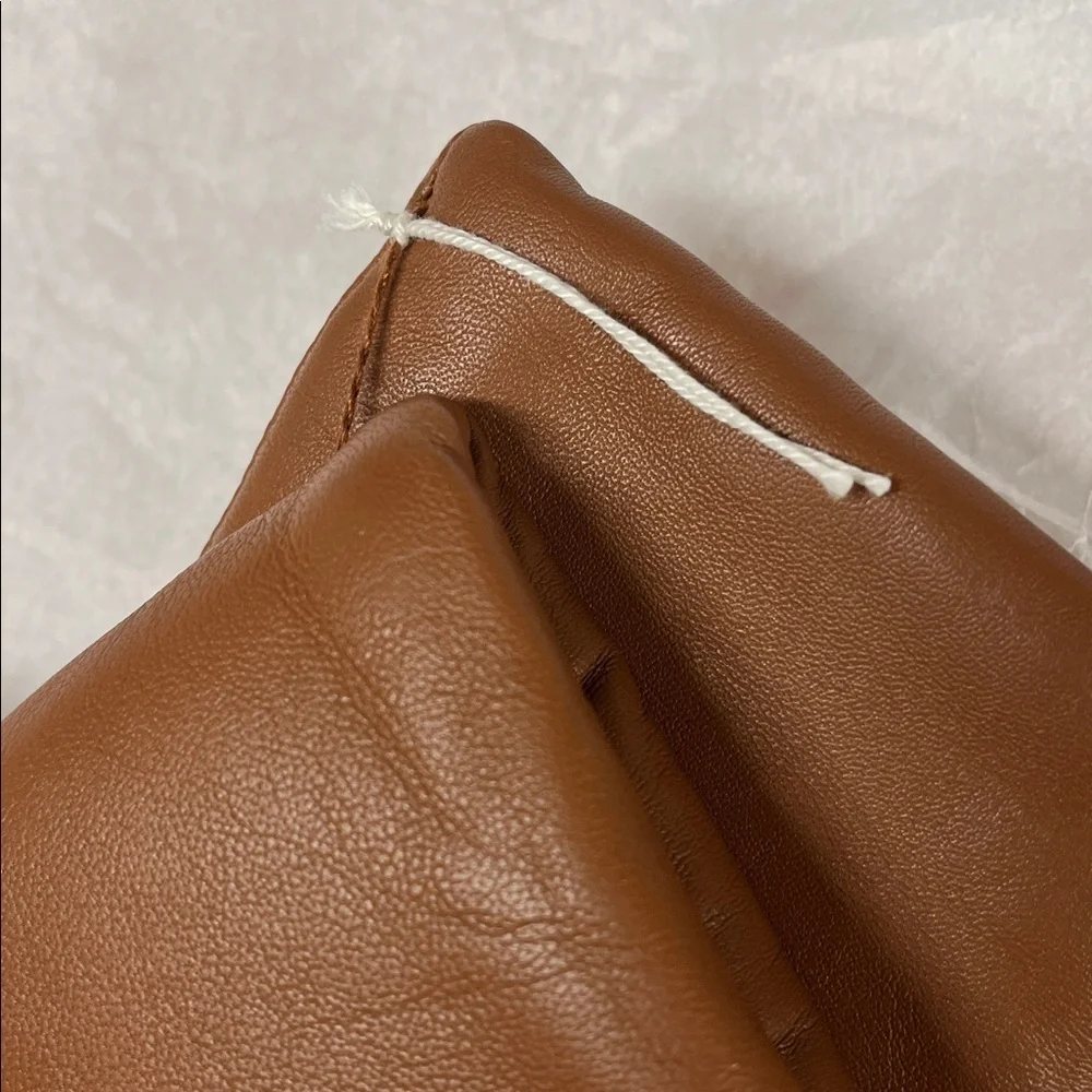 Anthropologie Aristide Brown Leather Mittens New